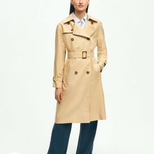 ICONIC Brooks Brothers Soft Icons Trench in Navy